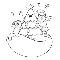 Desenho de 3 Palavrinhas para colorir e imprimir: número 12