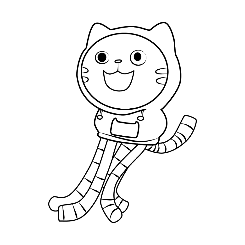 Desenho de A Casa Magica da Gabby para colorir e imprimir: número 7