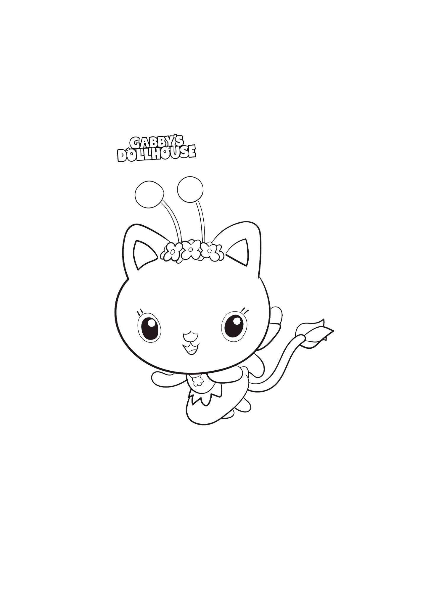 Desenho de A Casa Magica da Gabby para colorir e imprimir: número 8