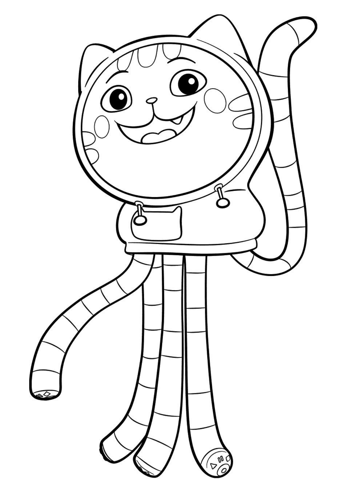 Desenho de A Casa Magica da Gabby para colorir e imprimir: número 11
