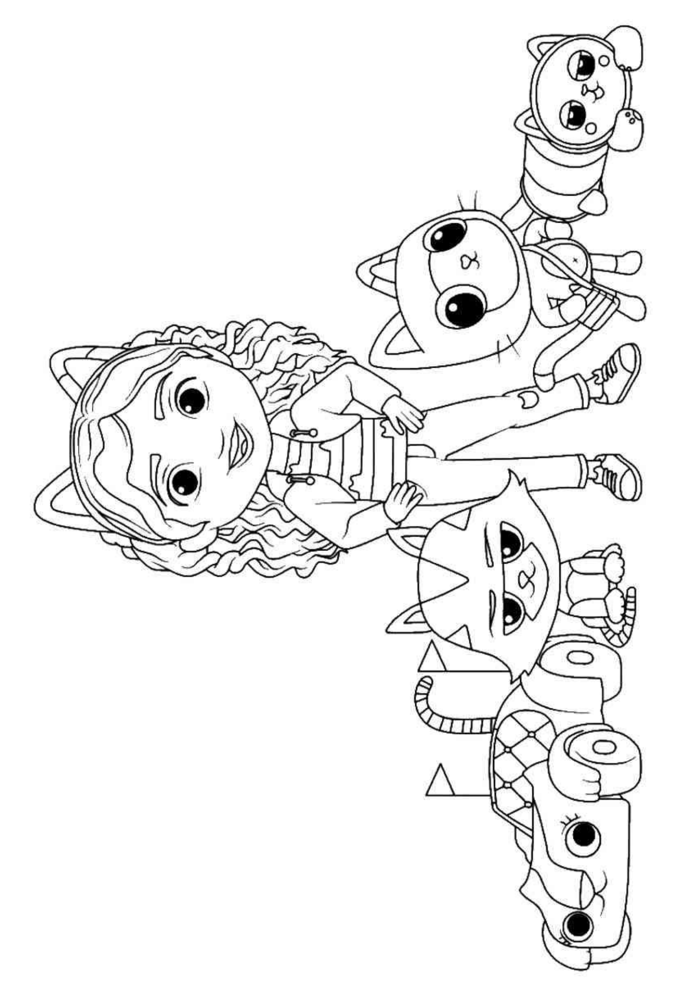 Desenho de A Casa Magica da Gabby para colorir e imprimir: número 13