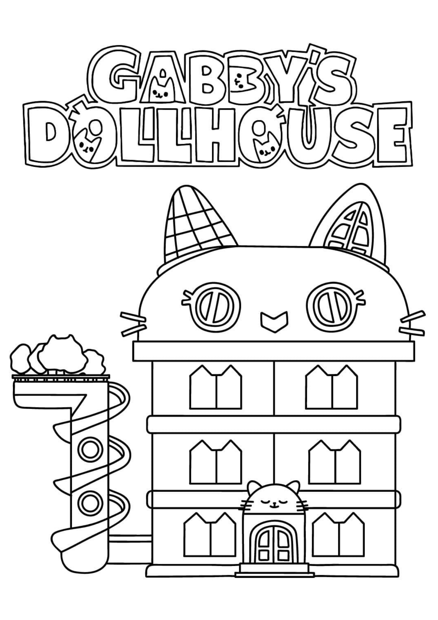 Desenho de A Casa Magica da Gabby para colorir e imprimir: número 16