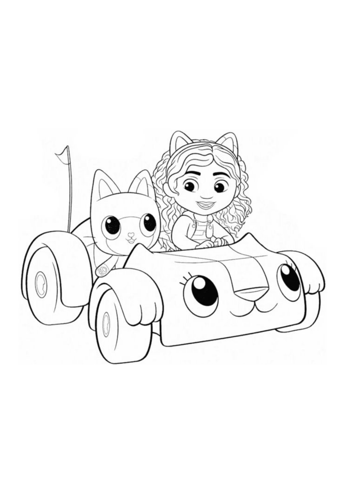 Desenho de A Casa Magica da Gabby para colorir e imprimir: número 19