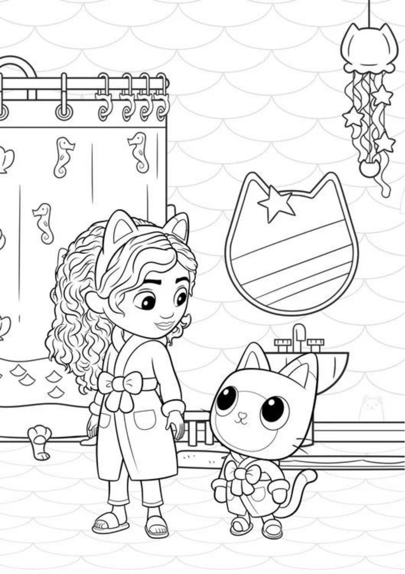 Desenho de A Casa Magica da Gabby para colorir e imprimir: número 21
