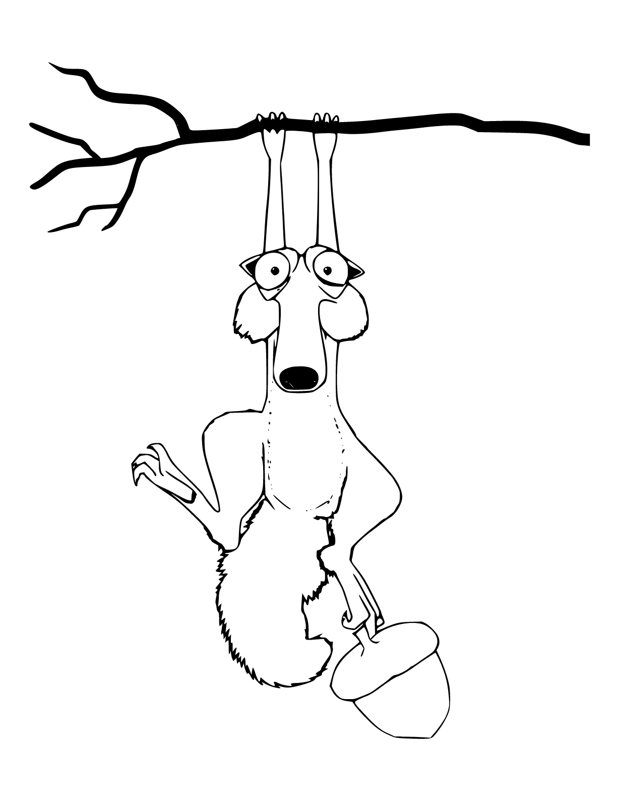 Desenho de A Era do Gelo para colorir e imprimir: número 1