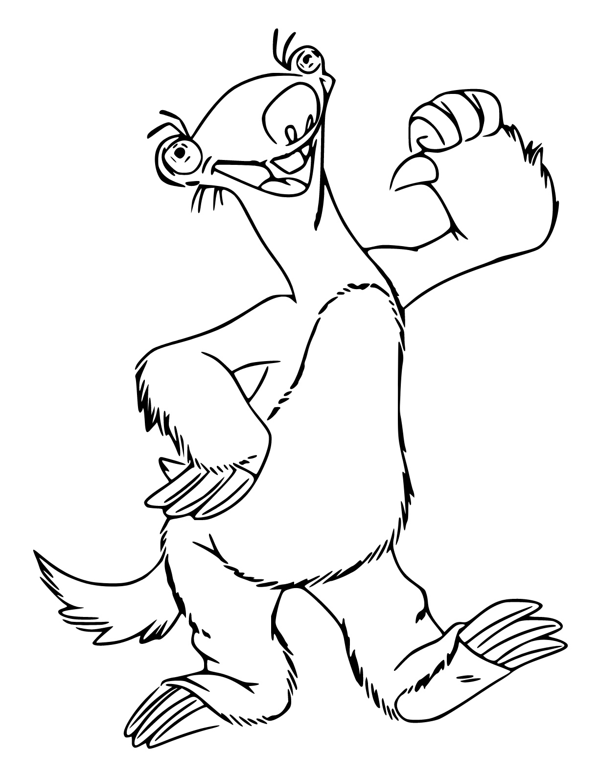 Desenho de A Era do Gelo para colorir e imprimir: número 3