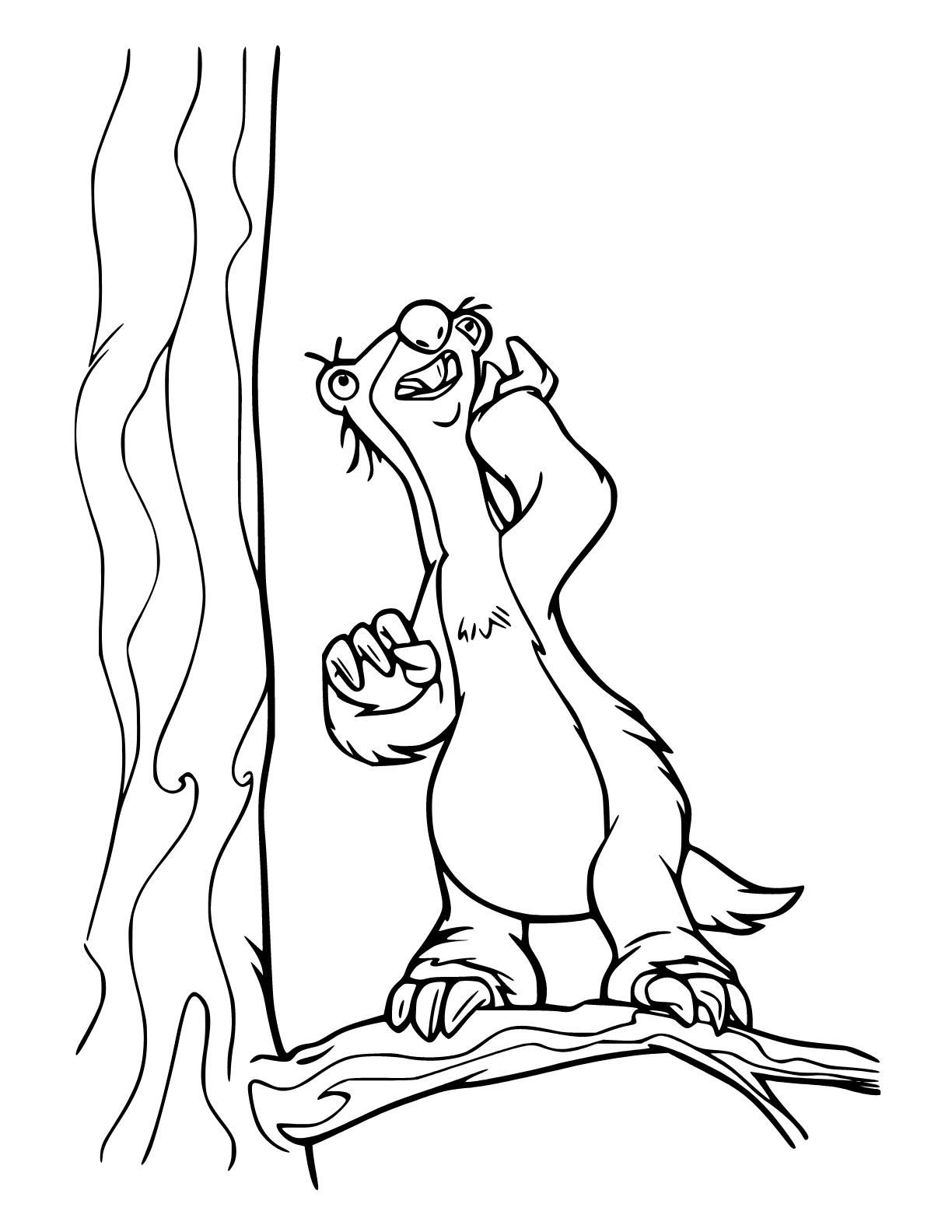 Desenho de A Era do Gelo para colorir e imprimir: número 4