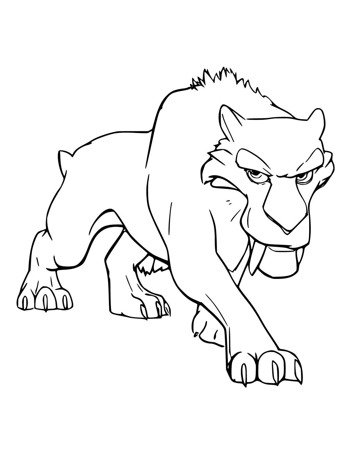 Desenho de A Era do Gelo para colorir e imprimir: número 5