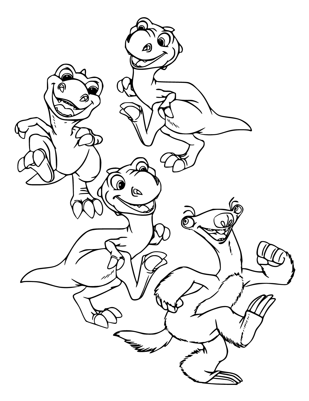 Desenho de A Era do Gelo para colorir e imprimir: número 6
