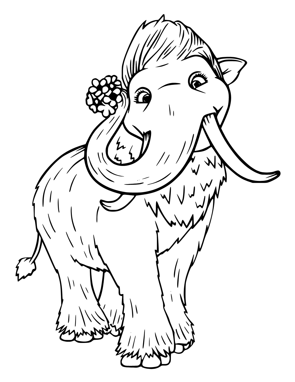 Desenho de A Era do Gelo para colorir e imprimir: número 7