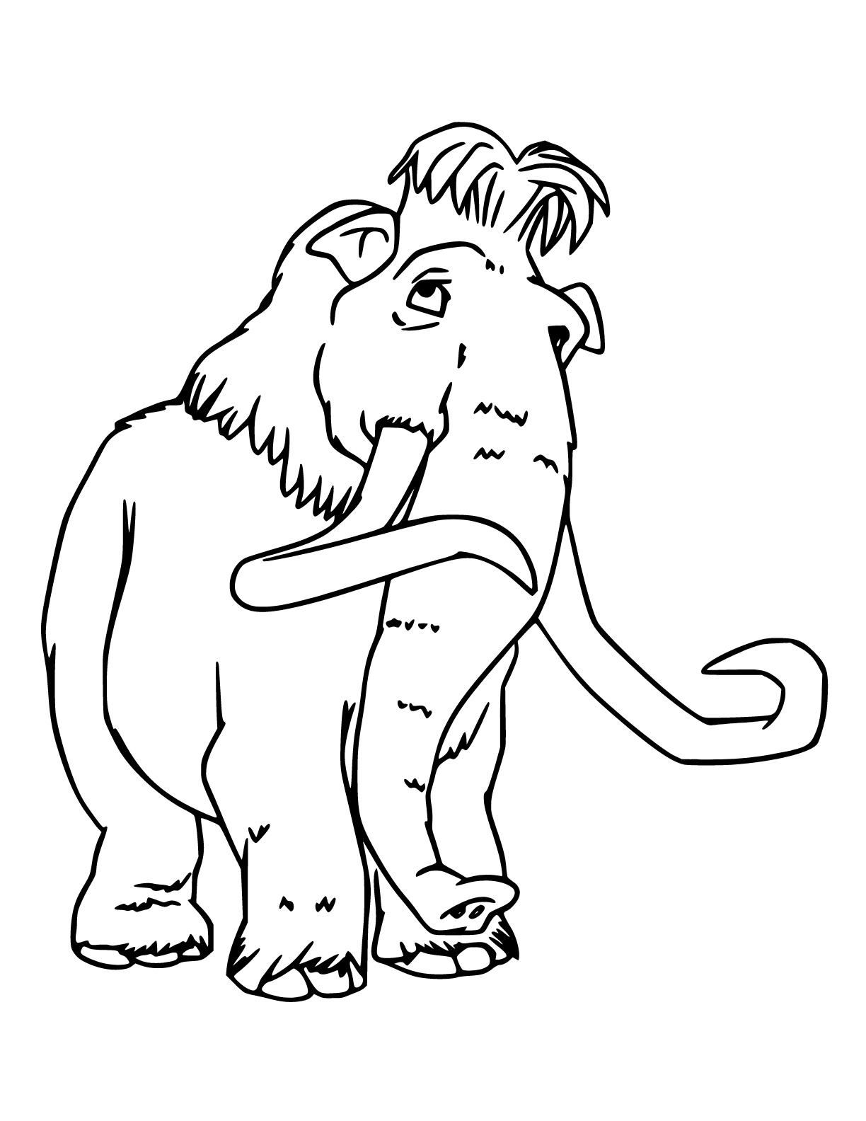 Desenho de A Era do Gelo para colorir e imprimir: número 9