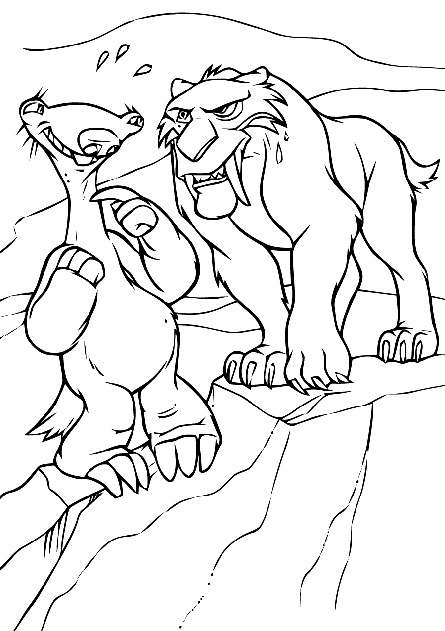Desenho de A Era do Gelo para colorir e imprimir: número 12