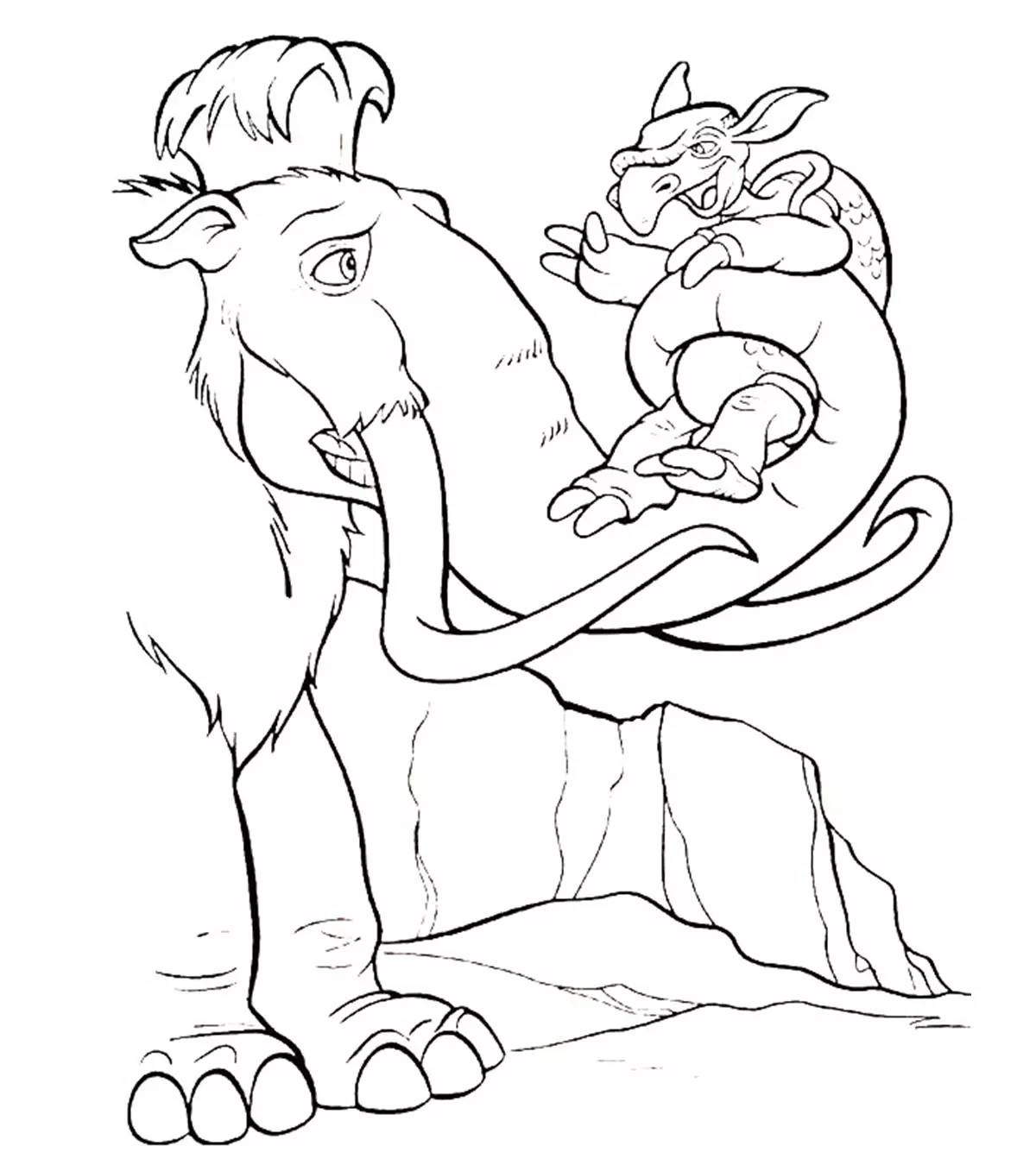 Desenho de A Era do Gelo para colorir e imprimir: número 13