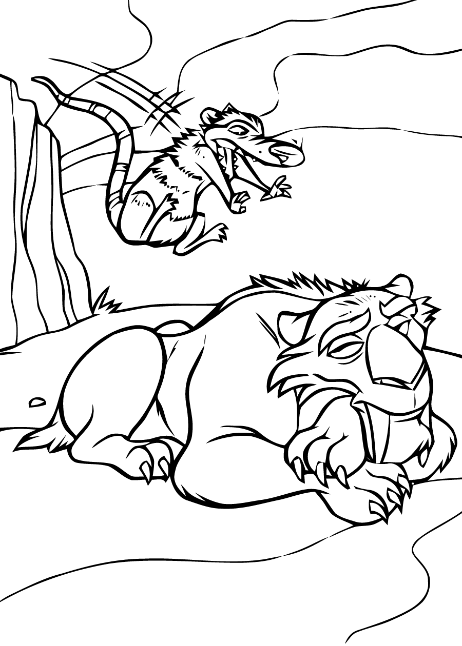Desenho de A Era do Gelo para colorir e imprimir: número 14