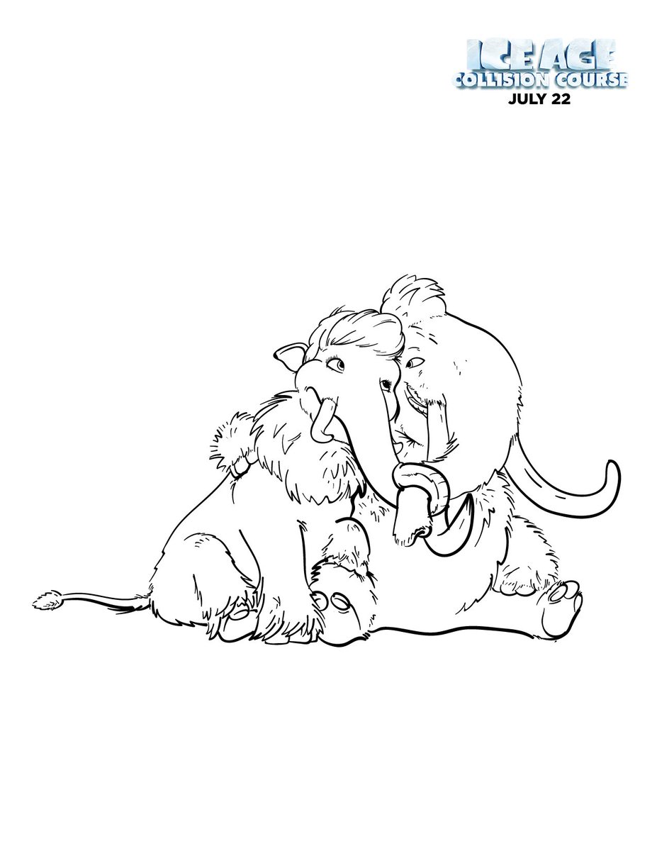 Desenho de A Era do Gelo para colorir e imprimir: número 15