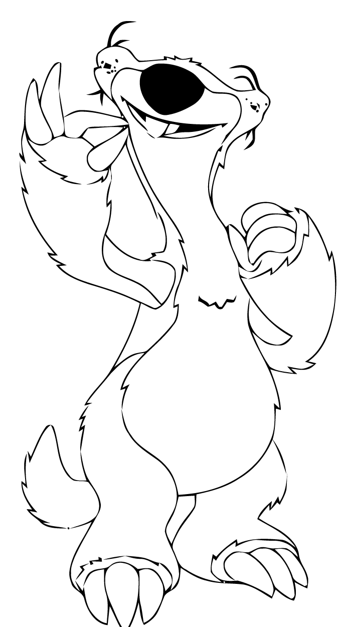 Desenho de A Era do Gelo para colorir e imprimir: número 20