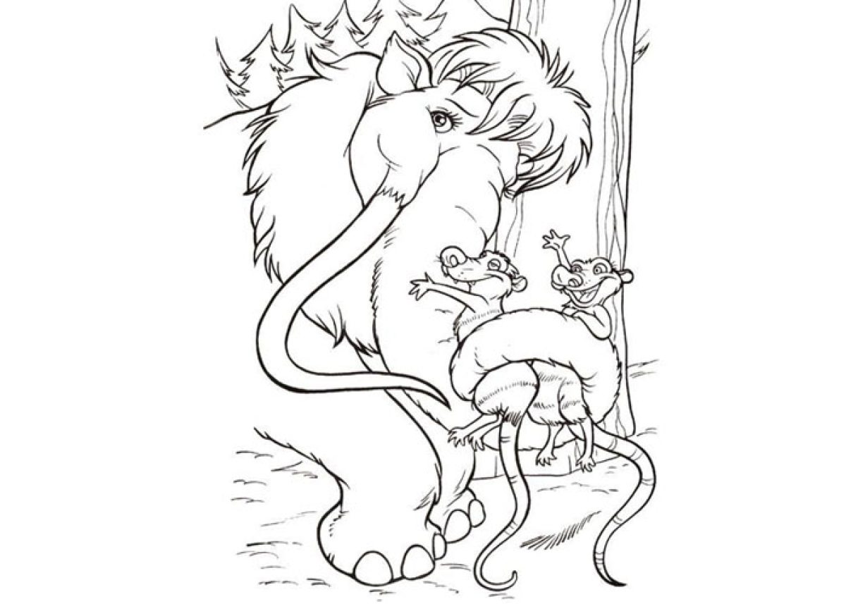 Desenho de A Era do Gelo para colorir e imprimir: número 22