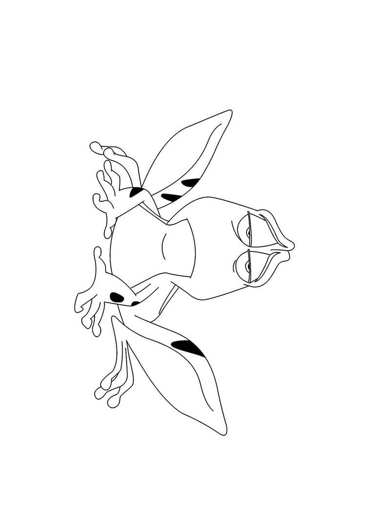 Desenho de A Princesa e o Sapo para colorir e imprimir: número 16