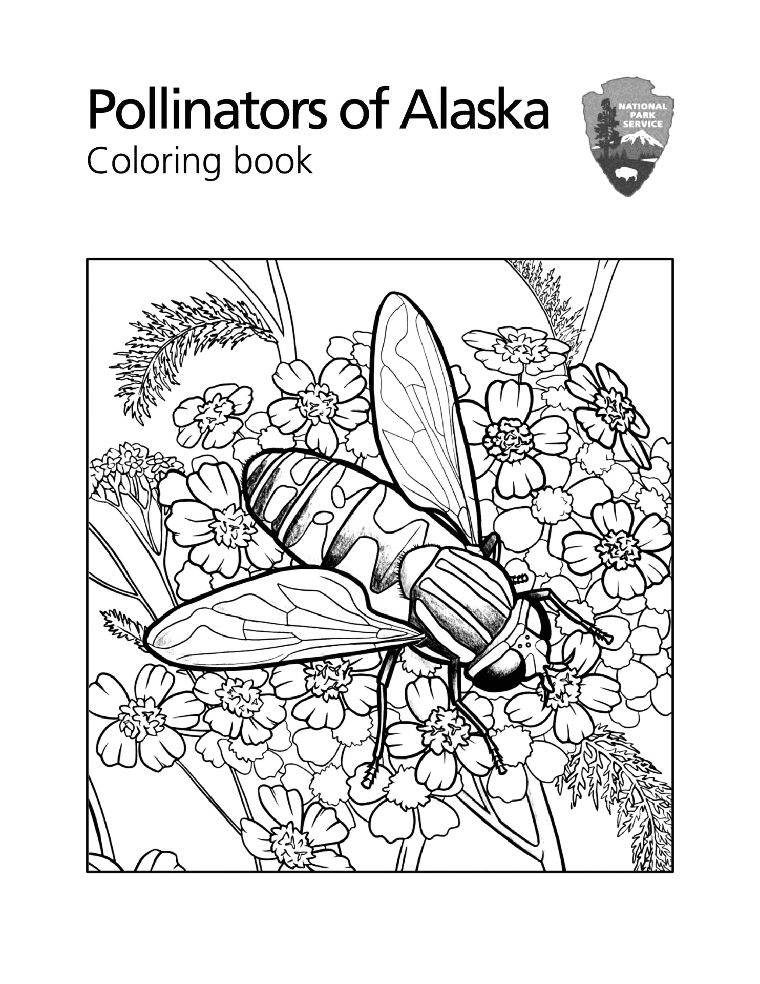 Desenho de Abelhas para colorir e imprimir: número 1