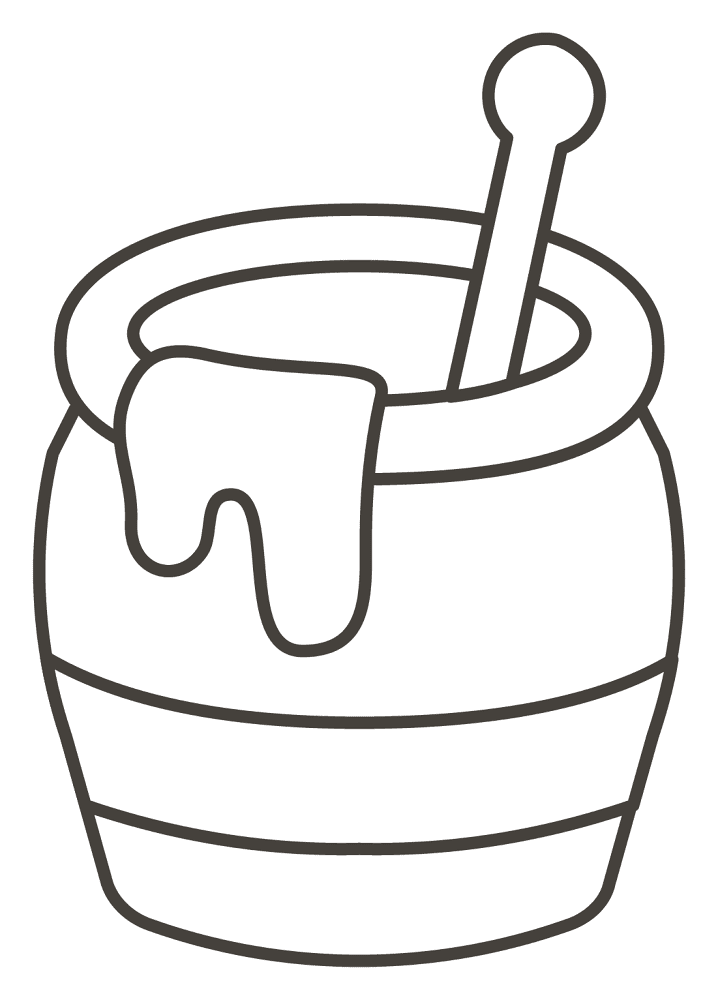 Desenho de Abelhas para colorir e imprimir: número 18