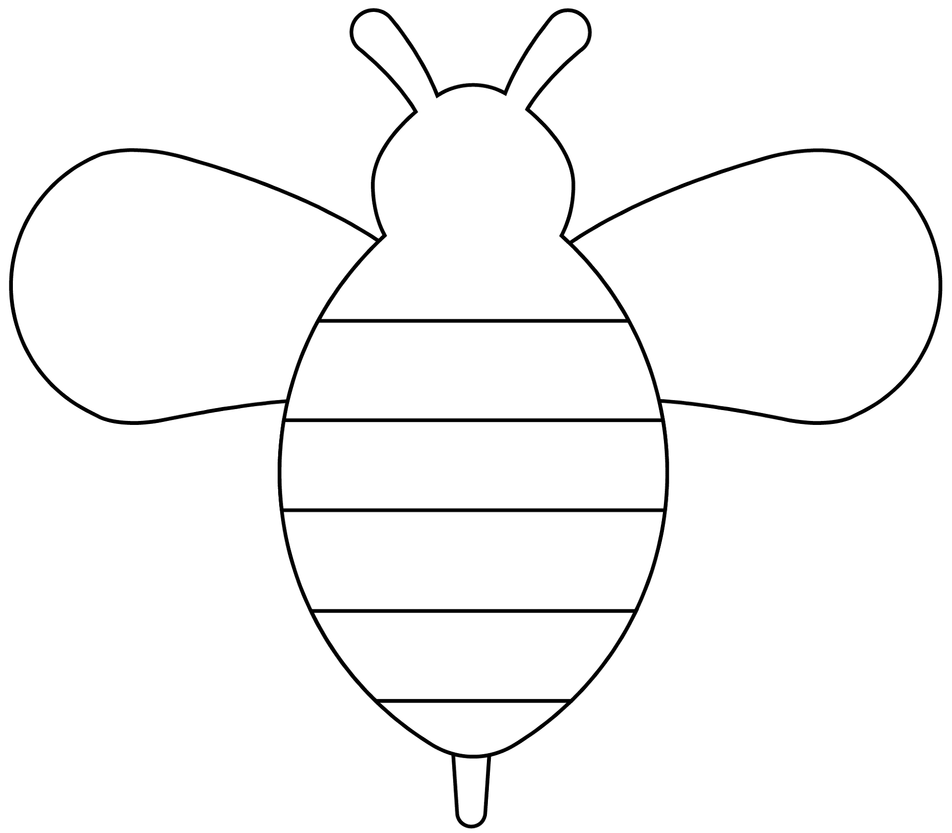 Desenho de Abelhas para colorir e imprimir: número 22