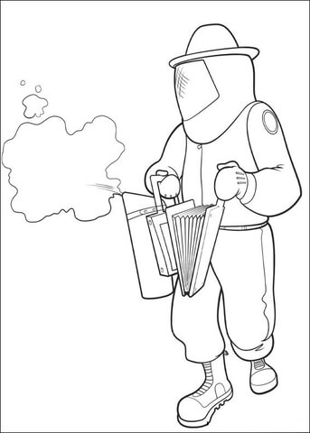 Desenho de Abelhas para colorir e imprimir: número 29