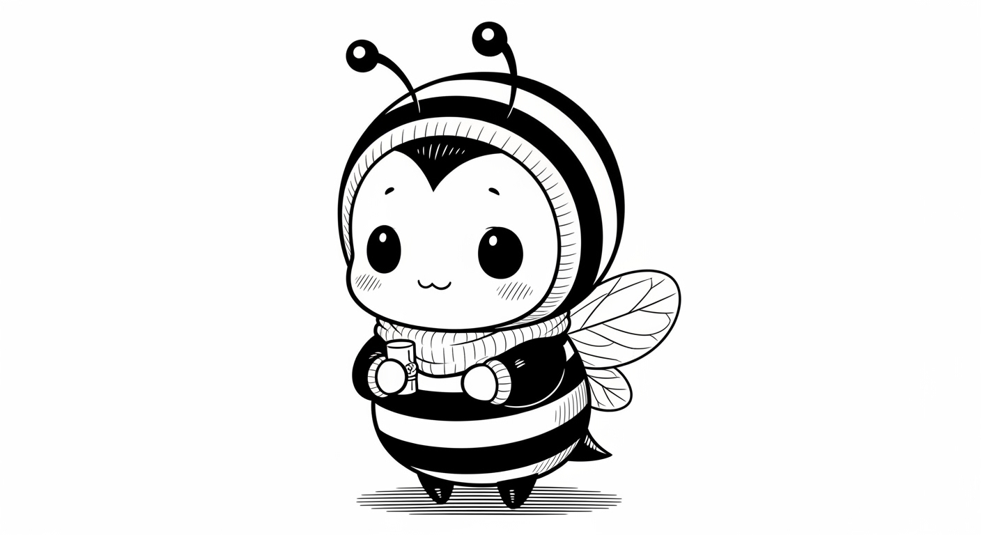 Desenho de Abelhas para colorir e imprimir: número 36