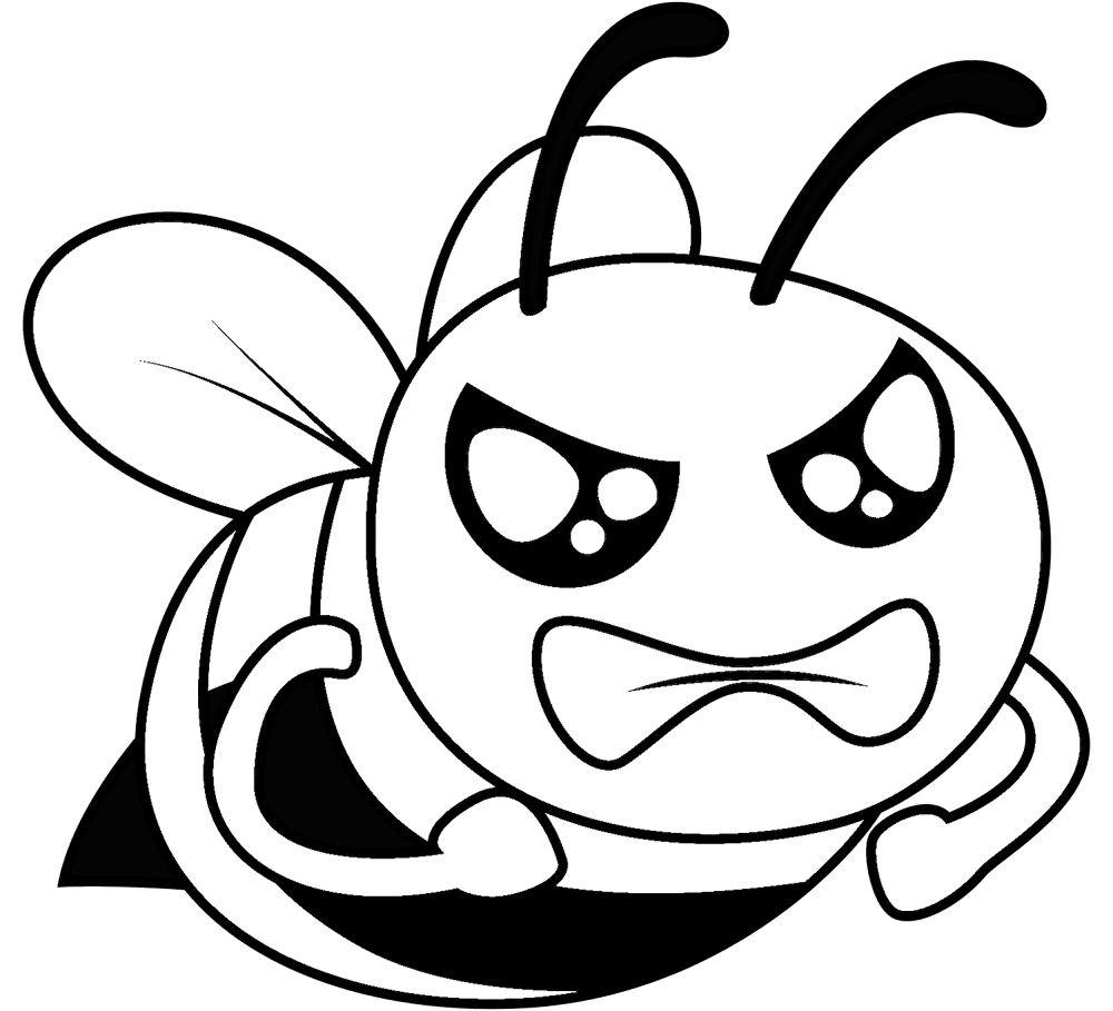 Desenho de Abelhas para colorir