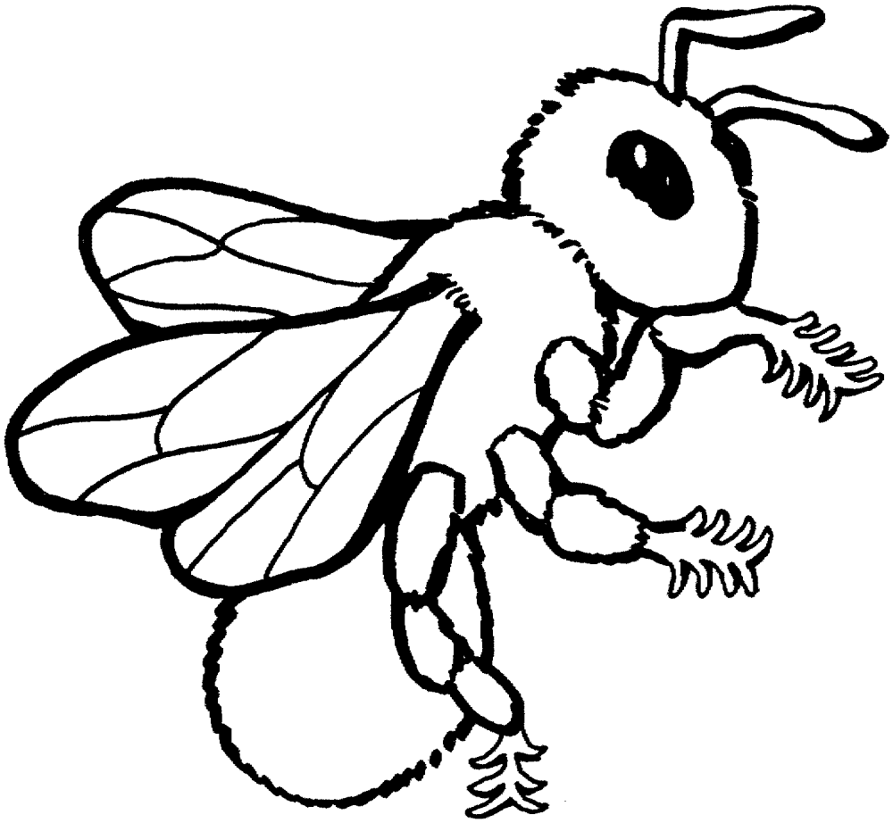 Desenho de Abelhas para colorir