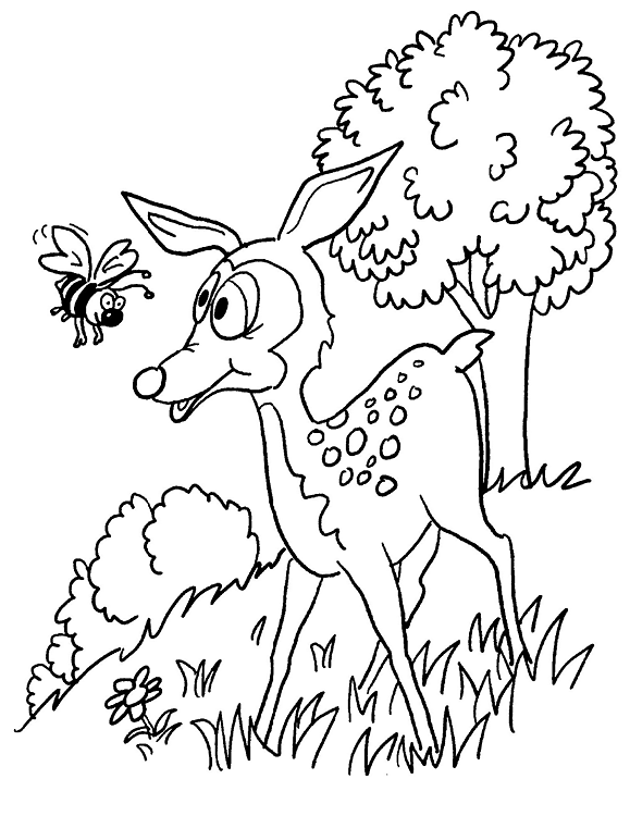 Desenho de Abelhas para colorir