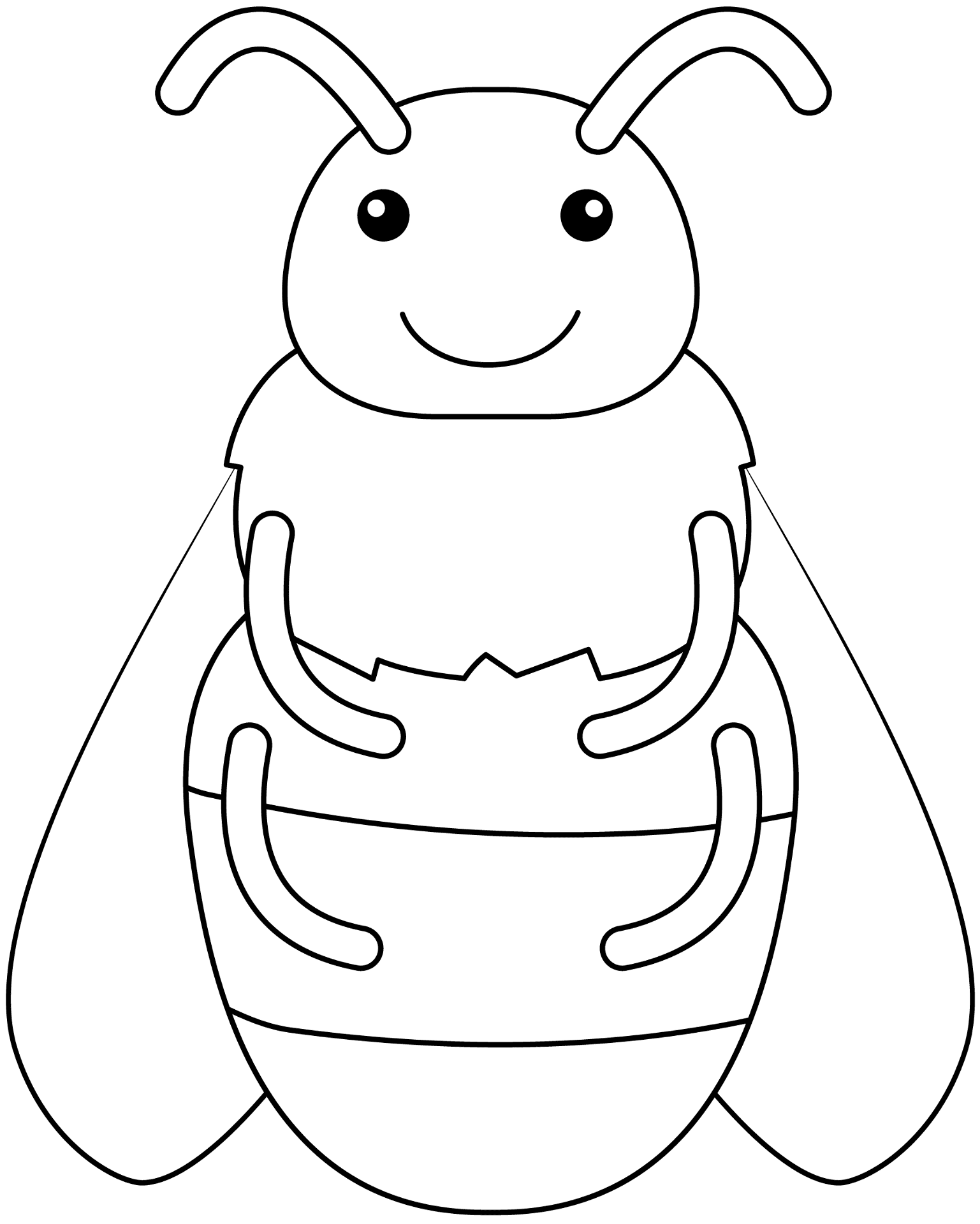 Desenho de Abelhas para colorir
