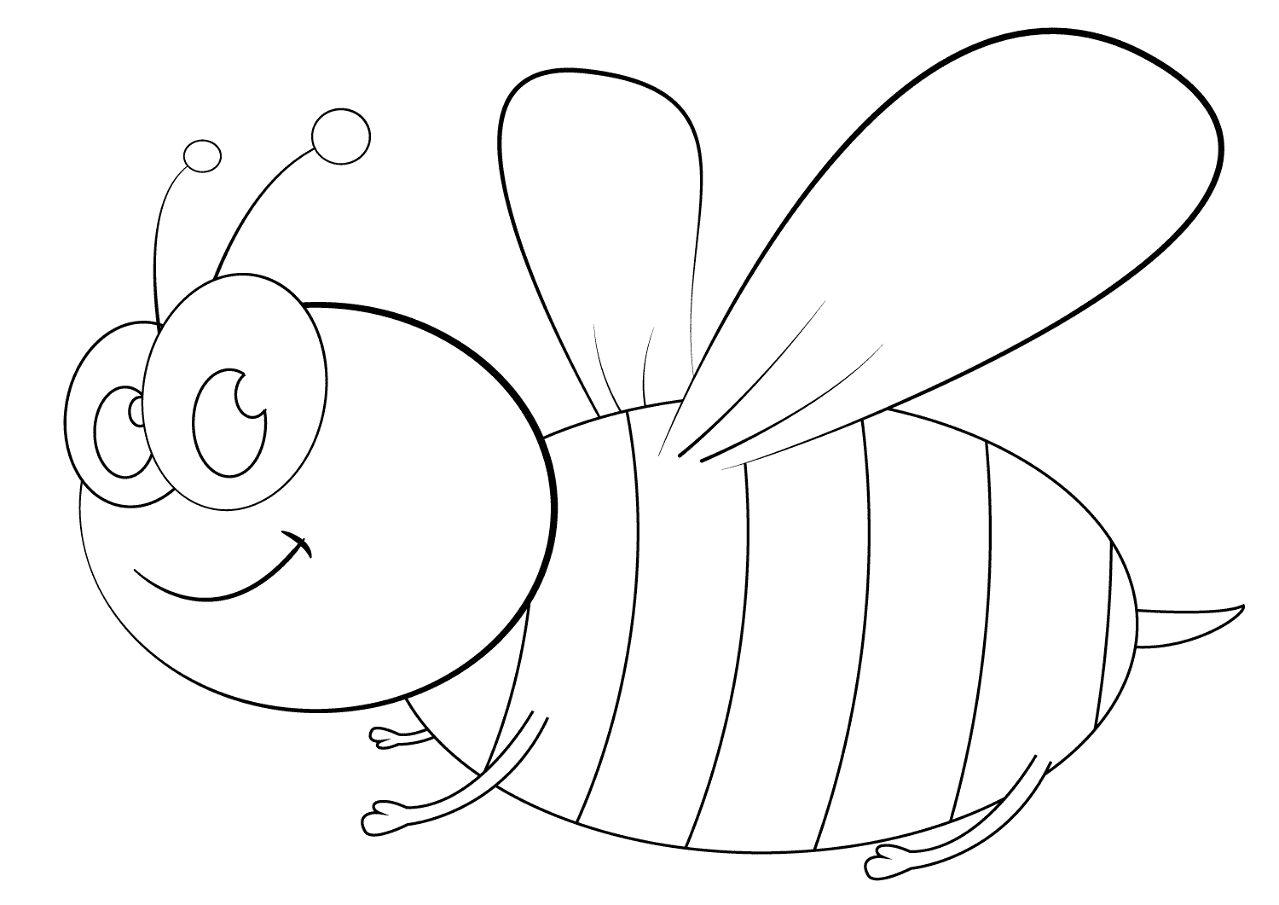 Desenho de Abelhas para colorir