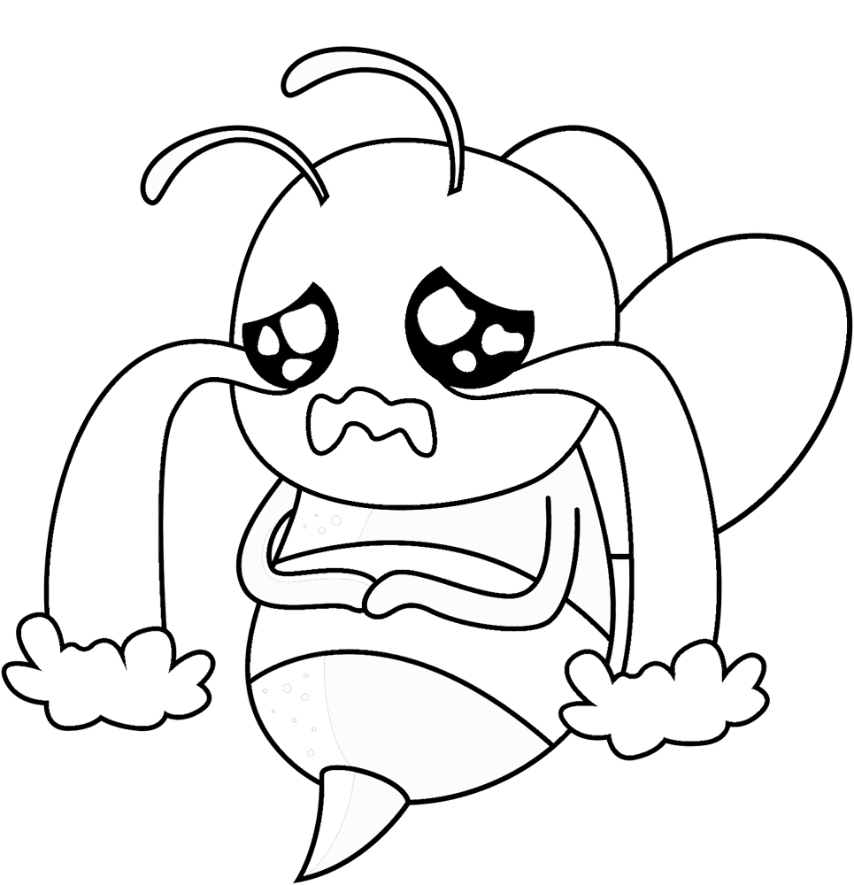 Desenho de Abelhas para colorir