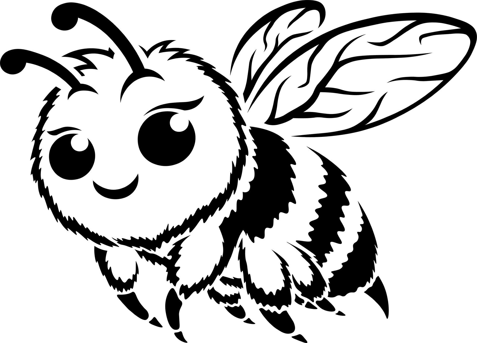 Desenho de Abelhas para colorir