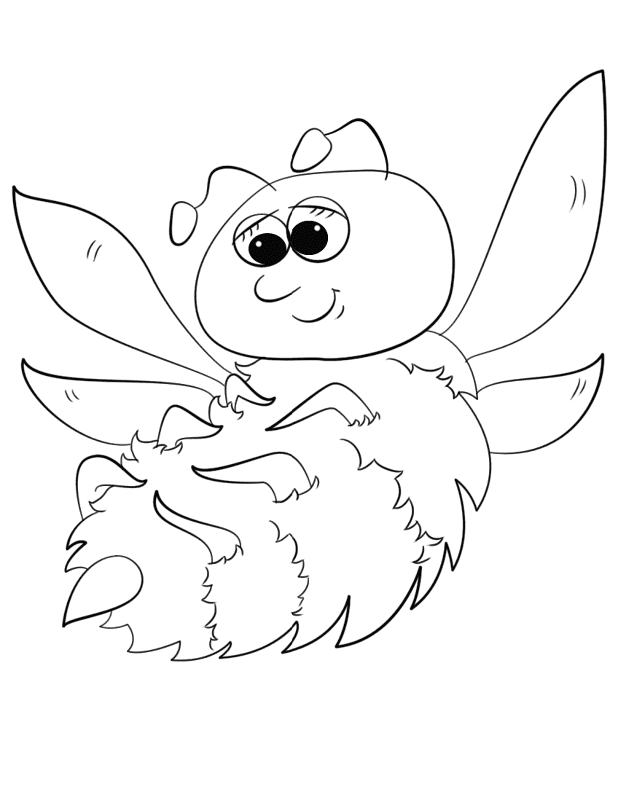 Desenho de Abelhas para colorir