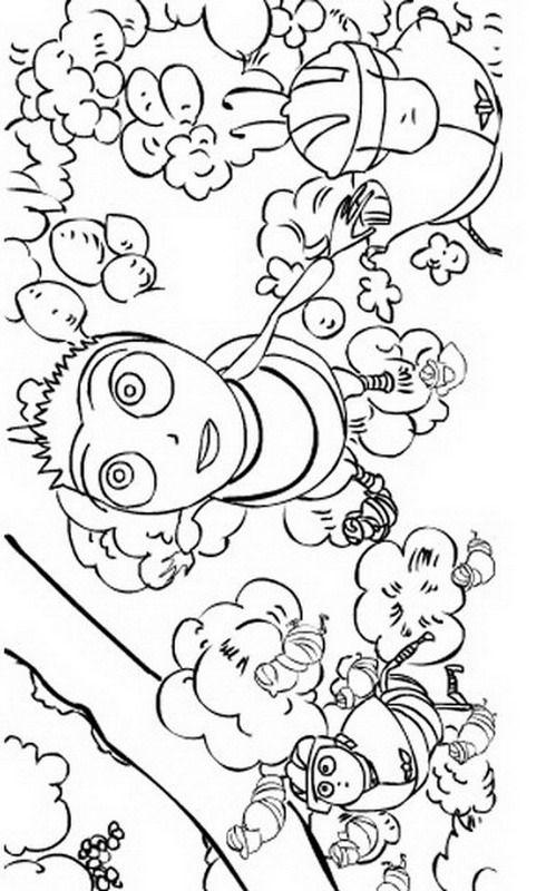 Desenho de Abelhas para colorir
