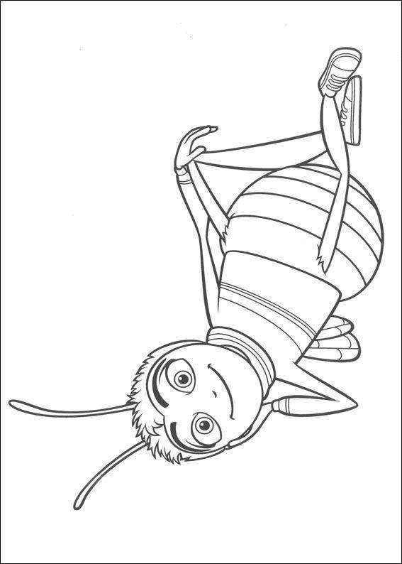Desenho de Abelhas para colorir