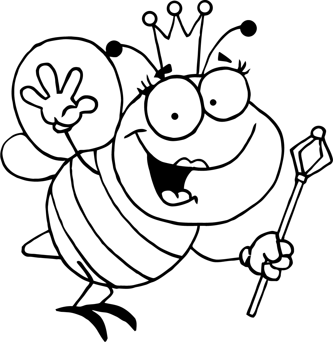 Desenho de Abelhas para colorir
