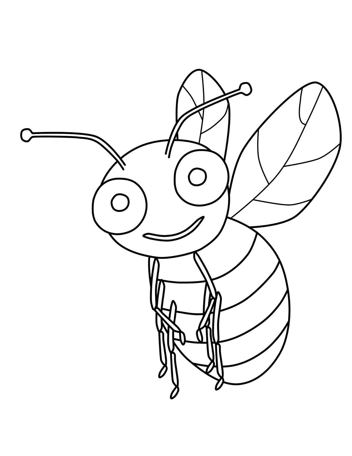Desenho de Abelhas para colorir