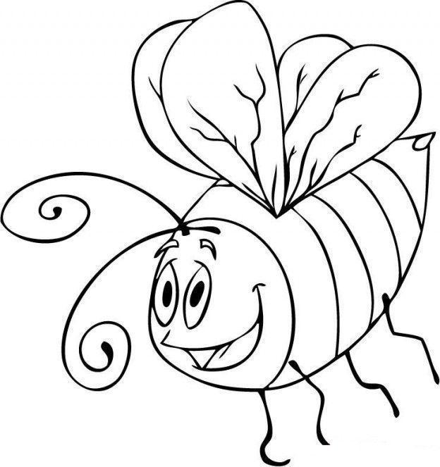 Desenho de Abelhas para colorir