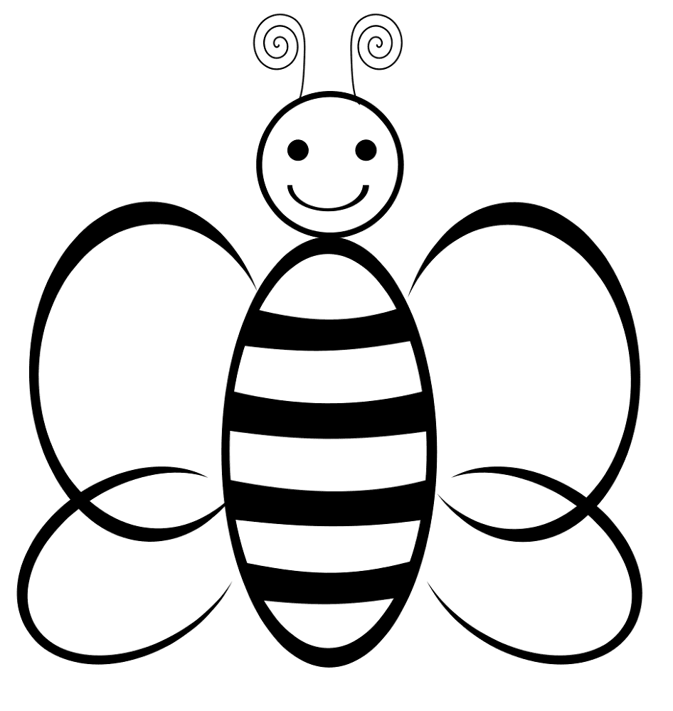 Desenho de Abelhas para colorir