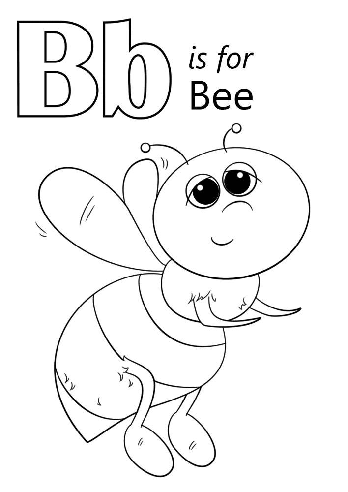 Desenho de Abelhas para colorir