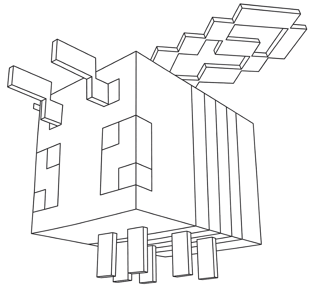 Desenho de Abelhas para colorir