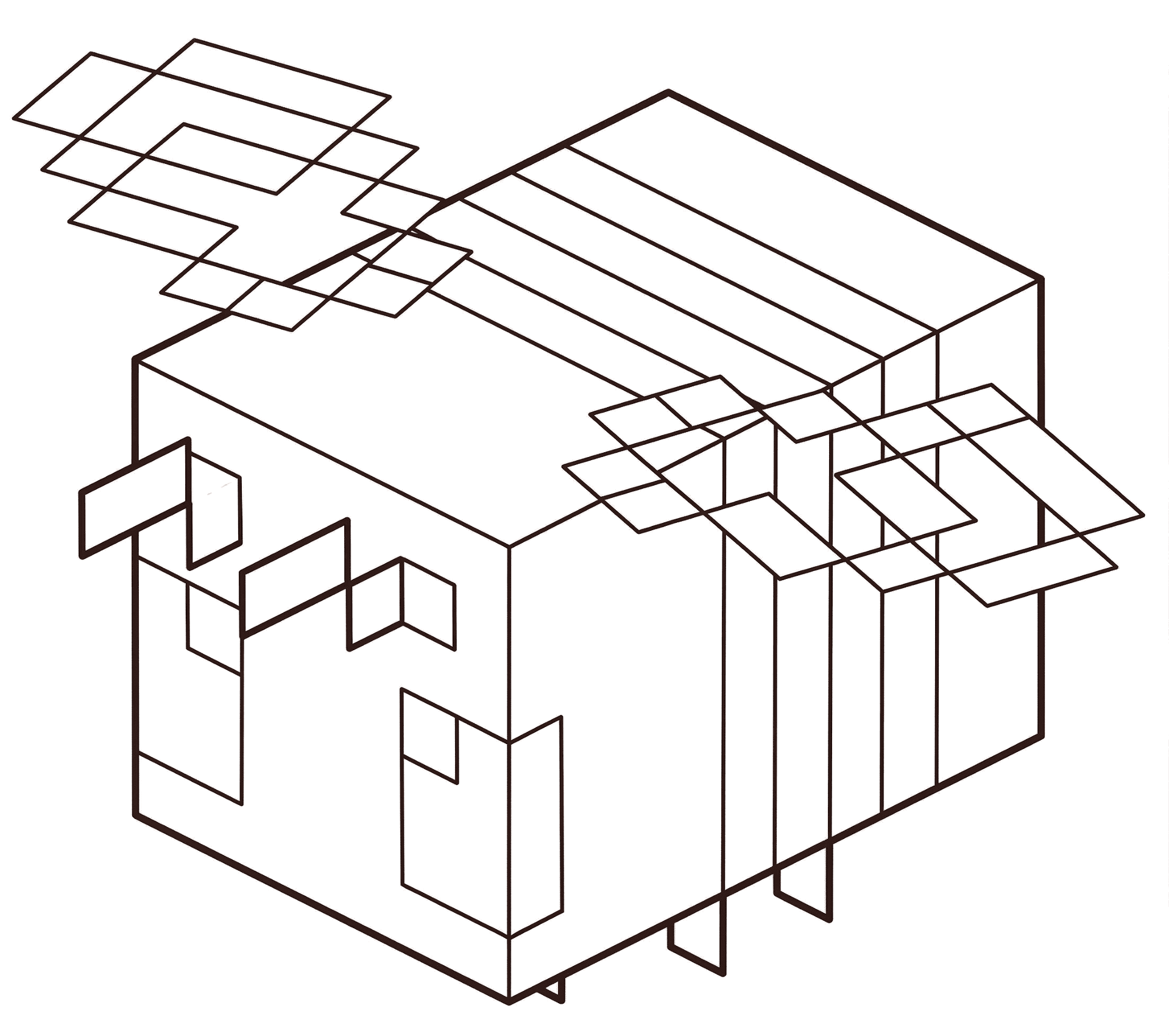 Desenho de Abelhas para colorir