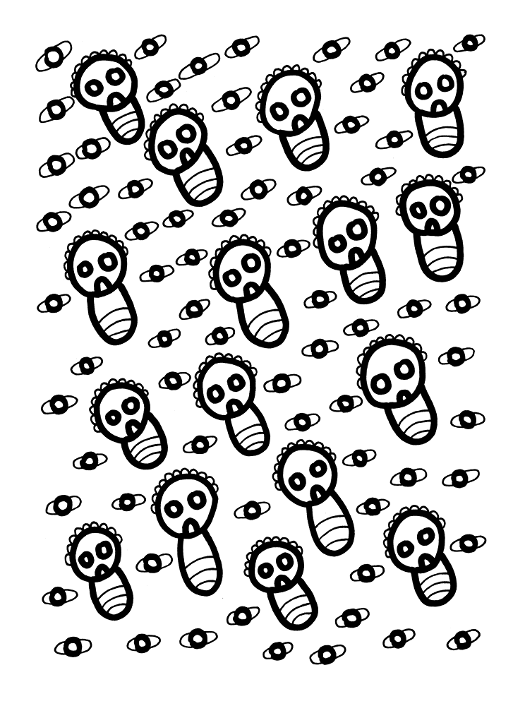 Desenho de Abelhas para colorir