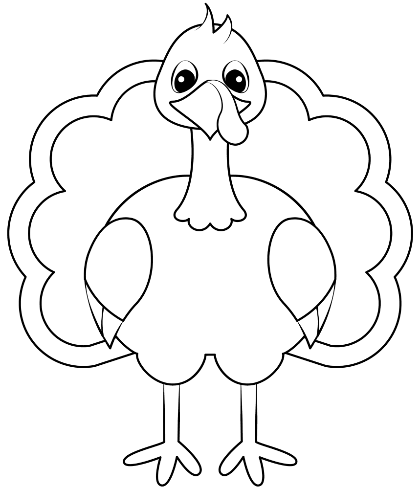 Desenho de Ação De Graças para colorir e imprimir: número 8