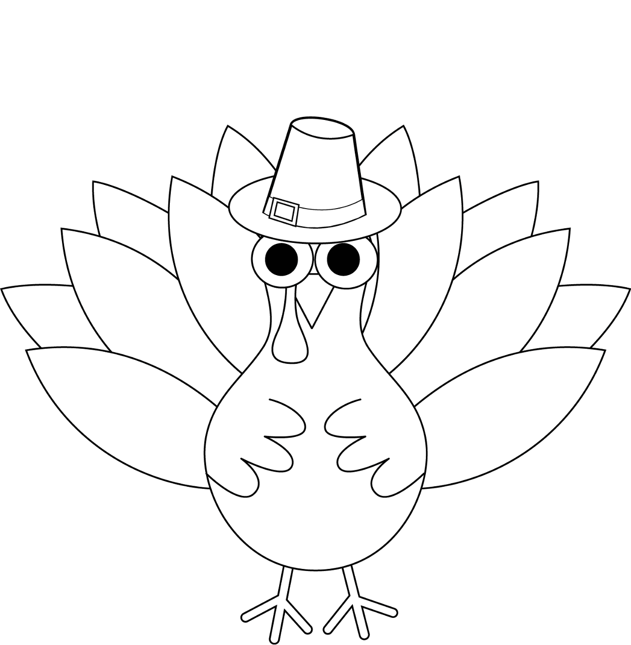 Desenho de Ação De Graças para colorir e imprimir: número 10