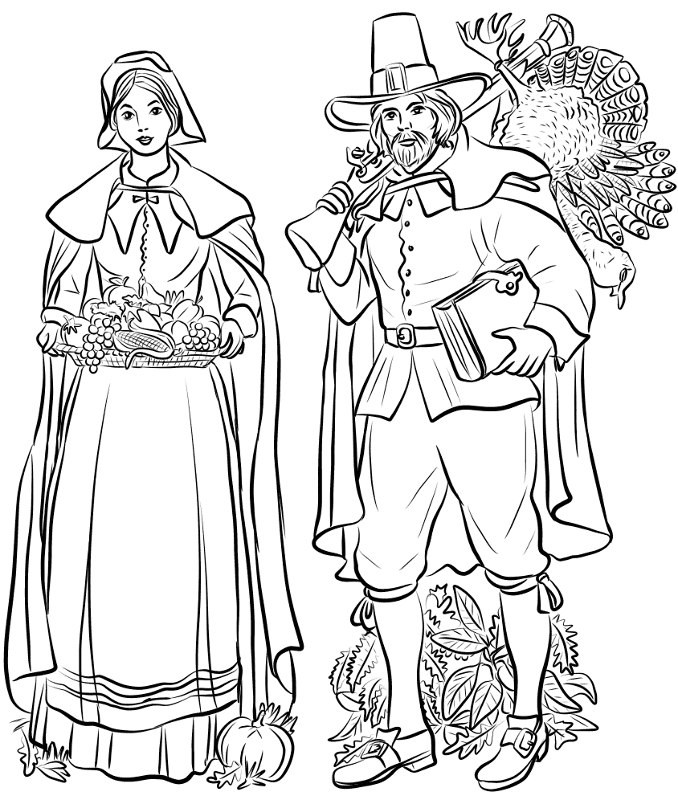 Desenho de Ação De Graças para colorir e imprimir: número 13