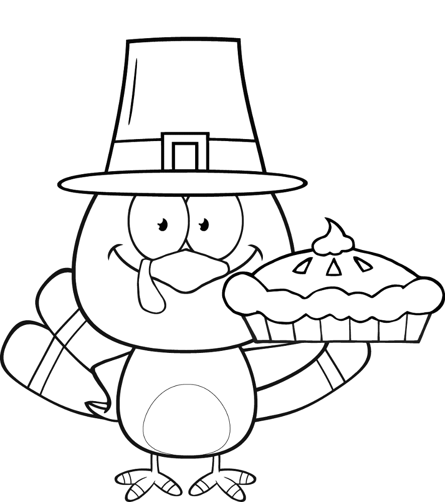 Desenho de Ação De Graças para colorir e imprimir: número 17