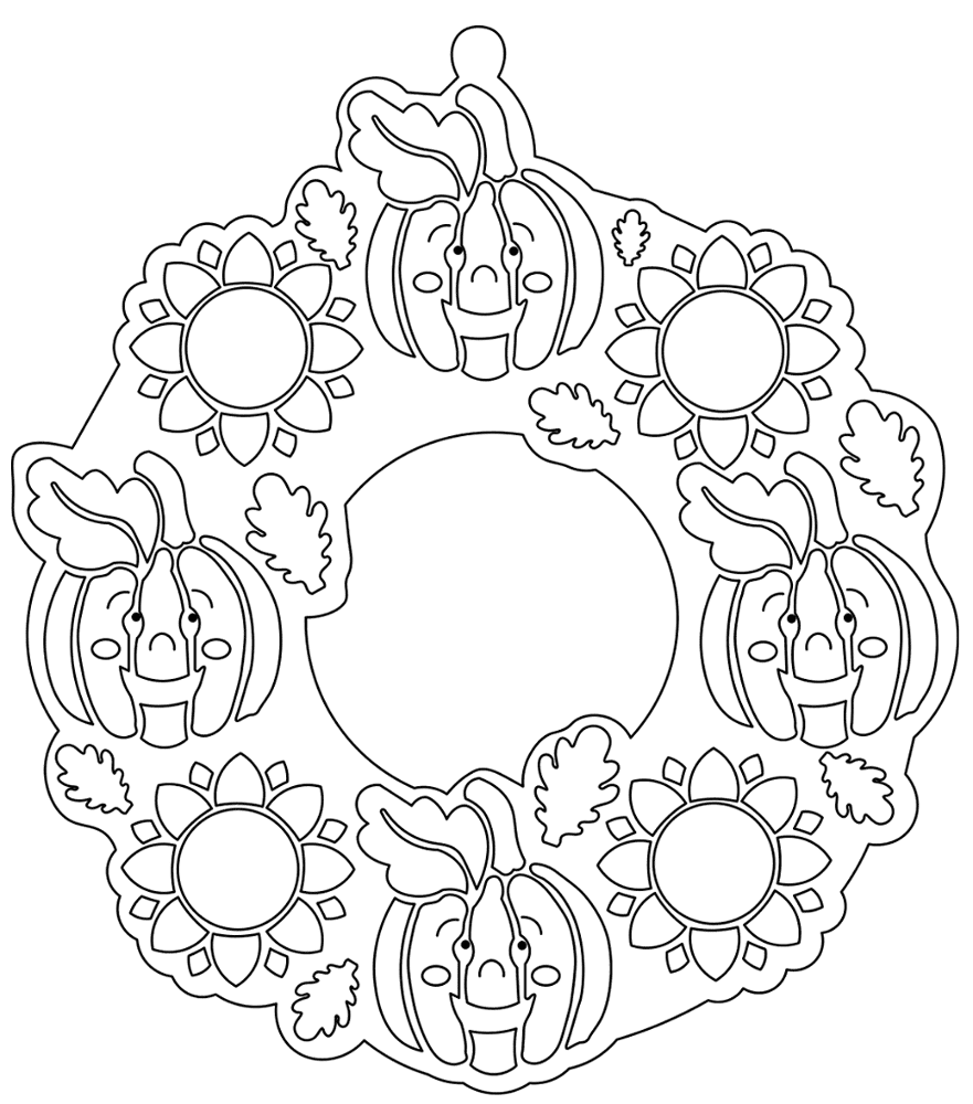 Desenho de Ação De Graças para colorir e imprimir: número 26